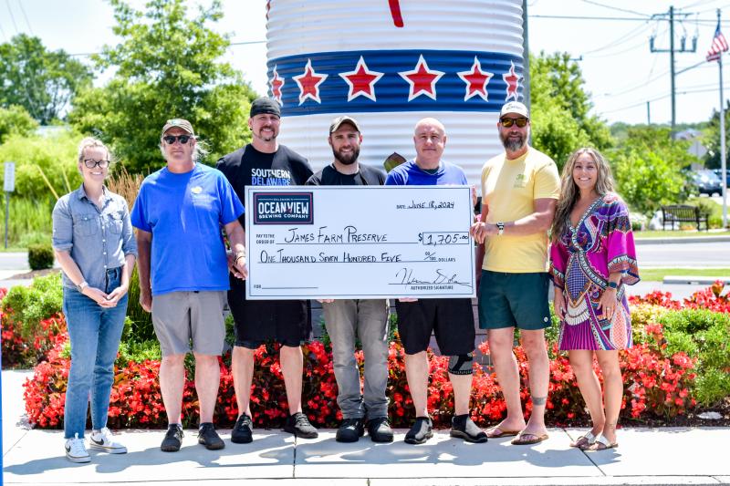 James Farm Preserve receives $1,700 from Ocean View Brewing